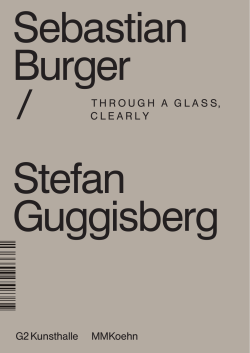 Katalog/Catalogue - Sebastian Burger