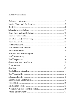 Inhaltsverzeichnis