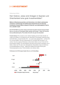 Herr Gobron, wieso sind Anlagen in Spanien und