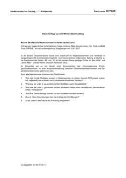 Drucksachen allgemein - Nieders&auml;chsischer Landtag