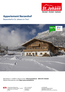 Appartement Narzenhof in St. Johann in Tirol