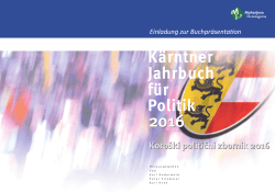Kärntner Jahrbuch für Politik