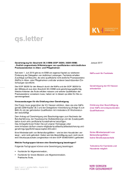 qs.letter - Kassenärztliche Vereinigung Hessen