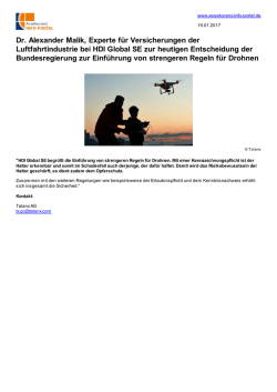 Dr. Alexander Malik, Experte f&uuml;r Versicherungen der