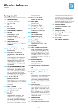 BR Fernsehen - das Programm