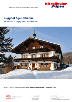 Gugghof Ager Johanna in Hopfgarten im Brixental