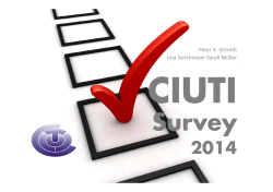 CIUTI-Survey2014 Schmitt (PDF Available)