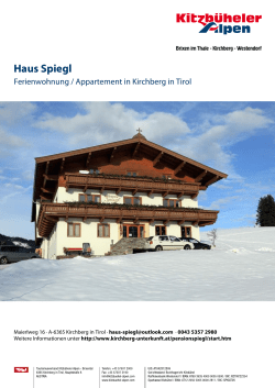 Haus Spiegl in Kirchberg in Tirol