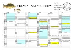 terminkalender 2017 - ASV - Petri