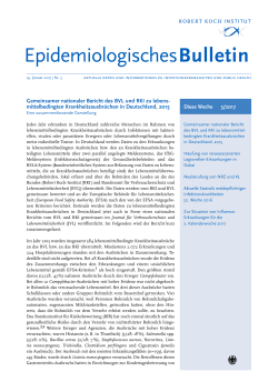 Epidemiologisches Bulletin 3/2017