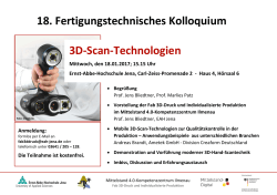 18. Fertigungstechnisches Kolloquium 3D-Scan