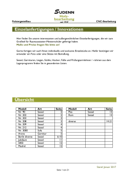 Einzelanfertigungen - Sudenn Holzbearbeitung