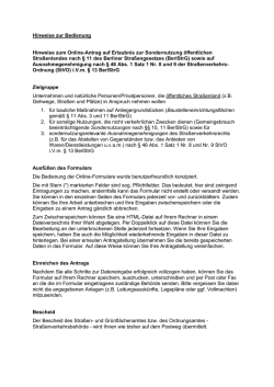 Hinweise zur Bedienung Hinweise zum Online
