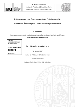 Dr. Martin Heidebach 16/4574 - Landtag NRW