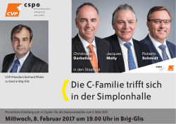 "C-Gipfel" vom 8. Februar 2017 in der Simplonhalle