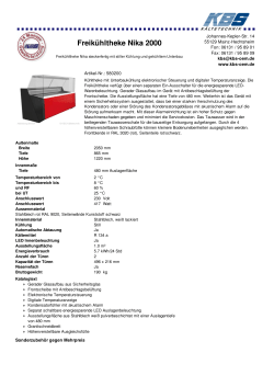 Freikühltheke Nika 2000 - Rauschenbach-Shop