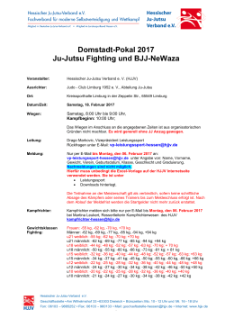 Domstadt-Pokal 2017 Ju-Jutsu Fighting und BJJ