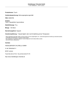 HDC Artikeldaten
