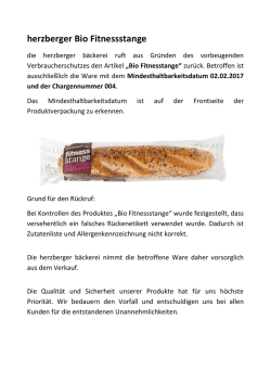 herzberger Bio Fitnessstange