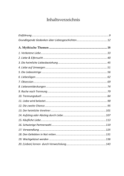 Inhaltsverzeichnis