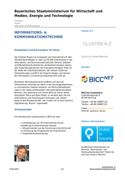 Informations - Cluster