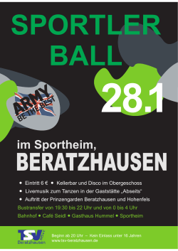 im Sportheim - TSV Beratzhausen
