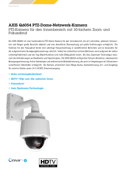 AXIS Q6054 PTZ-Dome-Netzwerk-Kamera