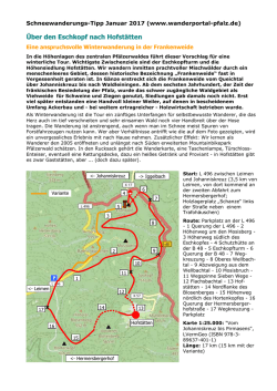 Schneewanderung zum Eschkopf - Wanderportal