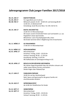 Jahresprogramm Cj F 2017-2018