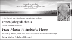 Frau Maria Heindrichs-Hepp