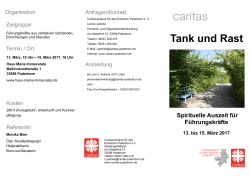 Tank und Rast - Caritasverband für das Erzbistum Paderborn eV