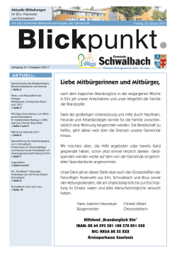 Liebe Mitbürgerinnen und Mitbürger