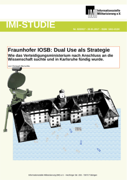 Die Studie als PDF - Informationsstelle Militarisierung
