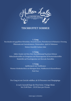 tischbuffet sommer