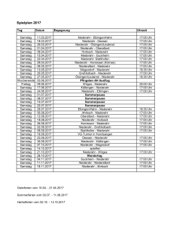 AH-Spielplan 2017 - TuS 1903 Niederahr