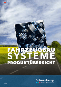Produktkatalog Fahrzeugbau