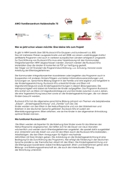 Information f&uuml;r Eltern - AWO Ruhr