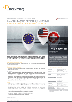 callable barrier reverse convertibles vorzeitige