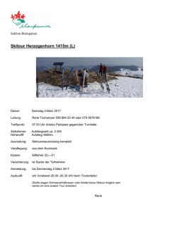 Skitour Herzogenhorn 1415m (L) - Naturfreunde