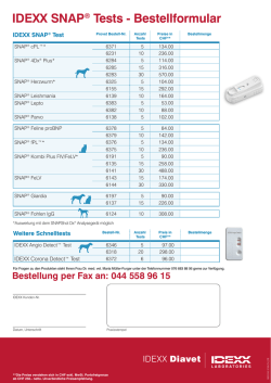 IDEXX SNAP&reg; Tests