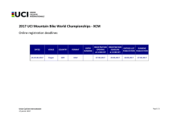 2017 UCI Mountain Bike World Championships