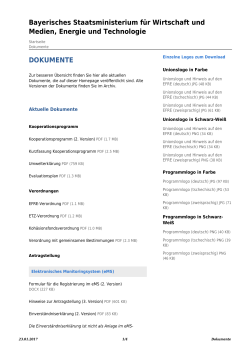 Dokumente - Ziel ETZ 2014-2020