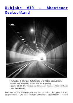 Kuhjahr #19 – Abenteuer Deutschland - Digitaler
