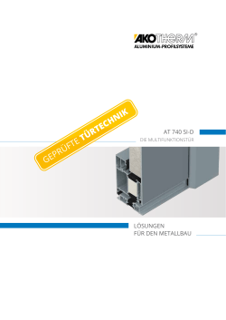 jetzt downloaden - AKOTHERM Aluminium Profilsysteme