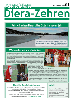 Amtsblatt 01/2017 - Diera