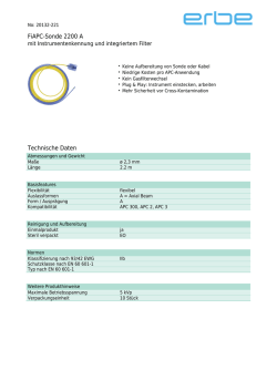 FiAPC-Sonde 2200 A Technische Daten