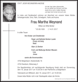 Frau Martha Weynand