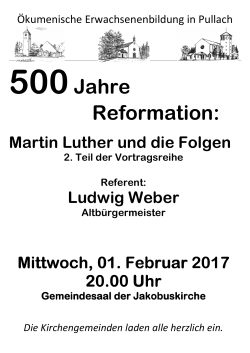 500Jahre Reformation: