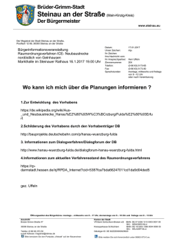 ICE-Neubaustrecke Infoblatt Januar 2017