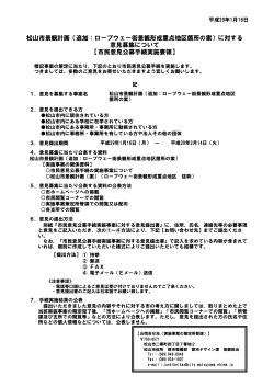 松山市市民意見公募手続要領（PDF：53KB）